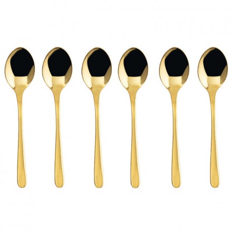 Sambonet Sambonet Taste - Edelstahl / PVD Gold Mokkaloffel-Set 6-tlg. Sambonet Taste - Набор ложек для мокко из нержавеющей стали / золота с PVD-покрытием, 6 предм.