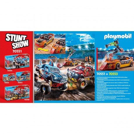 PLAYMOBIL PLAYMOBIL 70551 Stuntshow Crashcar PLAYMOBIL 70551 Автомобиль для трюков
