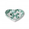 Gmundner Keramik Gmundner Keramik Grungeflammt Herzschale d: 10 cm / h: 2,4 cm Чаша-сердце Gmundner Ceramics с зеленым пламенем д: 10 см / высота: 2,4 см