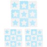 relaxdays 27 x Puzzlematte Sterne weiss-blau 27 x коврик-пазл звезды бело-голубой