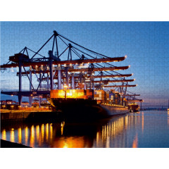 CALVENDO Puzzle CALVENDO Puzzle Container-Terminal Пазл CALVENDO Puzzle Контейнерный терминал