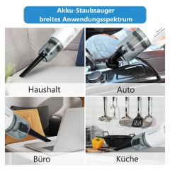 CkeyiN CkeyiN Akku-Handstaubsauger 2 Saugstufen, multifunktionaler Staubsauger, 75,00 W, mit Beutel, 35 Min. Laufzeit, Mit 2 Saugkopfen und 1 Burste  Беспроводной ручной пылесос CkeyiN, 2 уровня всасывания, многофункциональный пылесос, 75,00 Вт, с мешком,