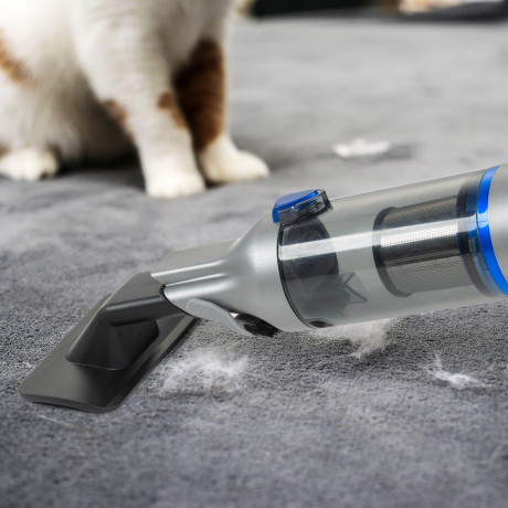 Genius Genius Akku-Handstaubsauger Invictus One 2.0, blau, beutellos kabellos 13kPA, 2x HEPA Filter, Akku, Bursten-Set Blau Беспроводной ручной пылесос Genius Invictus One 2.0, синий, беспроводной без мешка, 13 кПа, 2x HEPA-фильтра, аккумулятор, набор ще