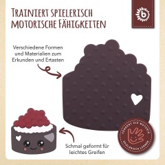 bieco Silikon Beissring Baby 8cm Zahnungshilfe Beissring Motorikspielzeug Torte Bunt Beissringe Силиконовое кольцо для прорезывания зубов для детей 8 см