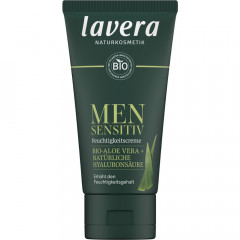 LAVERA Men sensitiv Feuchtigkeitscreme, 50 ml, Лавера Увлажняющий крем для чувствительной мужской кожи, био-алоэ вера и гиалуроновая кислота, 50 мл
