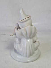 Фигурка винтажная Im Stil Limoges "Белый клоун с мандолиной", фарфор, 11 x 6,5 см, Франция, 1960-70гг.