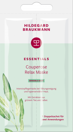 Hildegard Braukmann ESSENTIALS Couperose Relax Maske, 14 ml, Hildegard Braukmann маска для лица для кожи, склонной к куперозу, для женщин, 14 мл