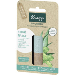 Kneipp Lippenpflege Hydro Pflege, 4.7 g, Kneipp увлажняющий бальзам для губ с водной мятой и алоэ вера, 4,7 г