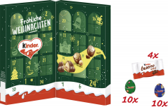 Ferrero Kinder Mix Tisch Adventskalender 2026 121 g, Ferrero Kinder Mix Настольный адвент-календарь 2026, 121 г, 24 сладости