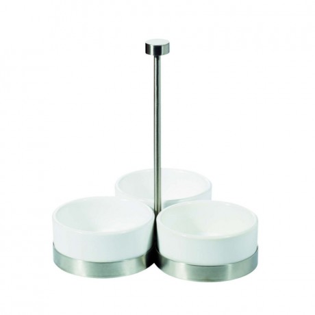 ASA SELECTION ASA Grande Cabaret Edelstahl h: 18 cm inklusive 3 Schalchen d: 8 cm  ASA Grande Cabaret, нержавеющая сталь, высота: 18 см, включая 3 чаши, глубина: 8 см.