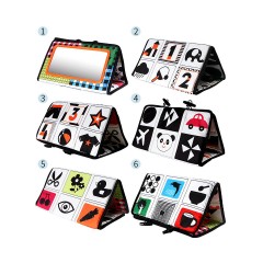 frler frler Baby Stoffbuch Spiegel Spielzeug Babybucher fur Kinder frler детская тканевая книга зеркальная игрушка детские книги для детей