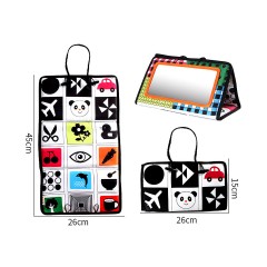 frler frler Baby Stoffbuch Spiegel Spielzeug Babybucher fur Kinder frler детская тканевая книга зеркальная игрушка детские книги для детей