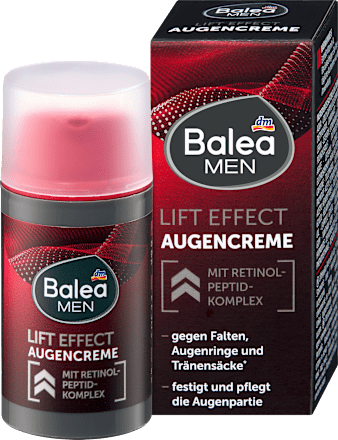 Balea MEN Augencreme Lift Effect, 15 ml, Крем для области вокруг глаз Lift Effect против видимых признаков усталости, 15 мл