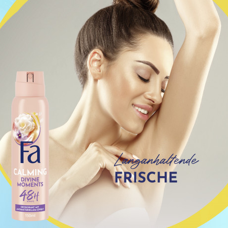 Fa Calming Divine Moments Deospray 150 ml, Дезодорант-спрей FA Divine Moments с ароматом дикой камелии, 150 мл