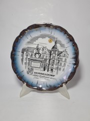 Тарелка декоративная винтажная Johann Haviland Bavaria &quot;Дюссельдорф&quot;, коллекционная, фарфор,Германия, 1970-80гг.