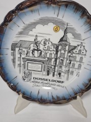 Тарелка декоративная винтажная Johann Haviland Bavaria &quot;Дюссельдорф&quot;, коллекционная, фарфор,Германия, 1970-80гг.