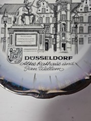 Тарелка декоративная винтажная Johann Haviland Bavaria &quot;Дюссельдорф&quot;, коллекционная, фарфор,Германия, 1970-80гг.