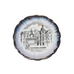 Тарелка декоративная винтажная Johann Haviland Bavaria &quot;Дюссельдорф&quot;, коллекционная, фарфор,Германия, 1970-80гг.