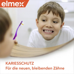 elmex Junior Zahnpasta 6-12 Jahre 4x 75 ml Vorteilspack, Детская зубная паста Junior с аминофторидом для защиты эмали, 6–12 лет, 4 × 75 мл