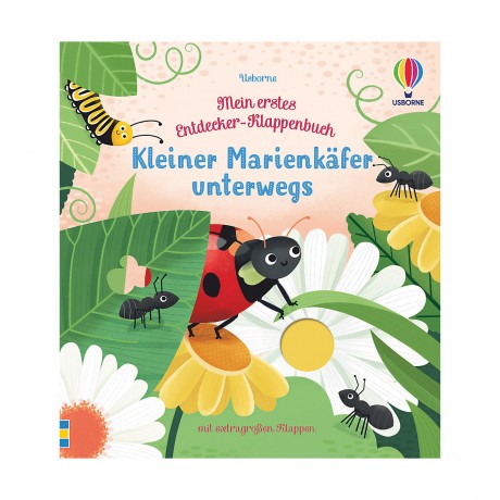 Usborne Verlag Mein erstes Entdecker-Klappenbuch: Kleiner Marienkafer unterwegs Моя первая книга-исследователь: Маленькая божья коровка в пути