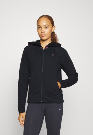 Tommy Hilfiger REGULAR TAPE ZIPPER HOODIE Zip-up sweatshirt desert sky REGULAR TAPE ZIPPER HOODIE Толстовка на молнии небо пустыни