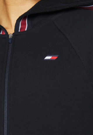 Tommy Hilfiger REGULAR TAPE ZIPPER HOODIE Zip-up sweatshirt desert sky REGULAR TAPE ZIPPER HOODIE Толстовка на молнии небо пустыни