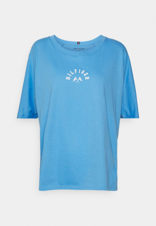 Tommy Hilfiger RELAXED GRAPHIC TEE Sports T-shirt hydrangea blue ФУТБОЛКА RELAXED GRAPHIC Спортивная футболка гортензия синяя