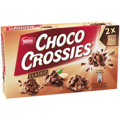 Nestle Choco Crossies Classic Кренедльки с молочным шоколадом 150г