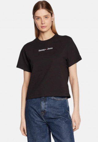 Tommy Hilfiger Print T-shirt black футболка с принтом черный
