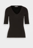 Tommy Hilfiger MODERN CO EA V-NK SLV Basic T-shirt black MODERN CO EA V-NK SLV Базовая футболка черный