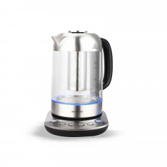 Michelino Wasserkocher Wasserkocher Glas mit Teefilter und Temperaturwahl, 1.7 l, 2200 W, Kabelloser Teekocher Стеклянный чайник Michelino с чайным фильтром и выбором температуры, 1,7 л, 2200 Вт, беспроводная заварка