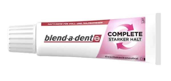 blend-a-dent Haftcreme Complete geschmacksneutral, 47 g Крем для фиксации зубных протезов Complete, без вкусовых добавок, 47 г