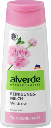 alverde NATURKOSMETIK Reinigungsmilch Wildrose Очищающее молочкос экстрактом Дикой розы, 200 мл