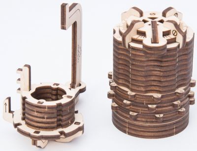 UGEARS Modellbausatz KOMBINATIONSSCHLOss Комплект моделей КОМБИНИРОВАННЫЙ ЗАМОК