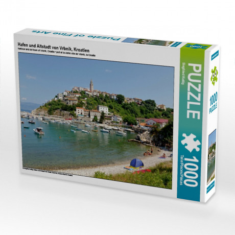 CALVENDO Puzzle CALVENDO Puzzle Hafen und Altstadt von Vrbnik Пазл CALVENDO Puzzle Порт и старый город Врбник