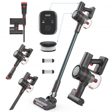 Redkey Redkey Akku-Stielstaubsauger P9, 350,00 W, 8 in 1 Staubsauger kabellos, 30KPa Akku Staubsauger mit LED-Burste, 2600 mAh Wechselakku,Duale HEPA-Filtration, Wandhalterung Беспроводной пылесос Redkey P9, 350,00 Вт, беспроводной пылесос 8 в 1, аккумул
