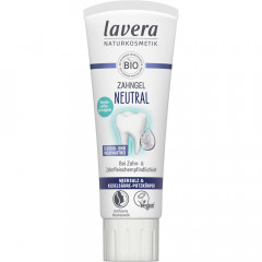 LAVERA Zahngel Neutral Fluoridfrei, 75 ml, Лавера Зубная паста без фтора для бережного очищения зубов, очищающий диоксид кремния и морская соль, 75 мл