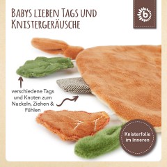 bieco Schmusetuch Igel Knistereffekt Schnuffeltuch 25cm Greifspielzeug Knistertuch Schnuffeltucher Ткань для объятий ежик с эффектом потрескивания ткань для объятий 25 см цепляющая игрушка складчатая ткань ткань для объятий