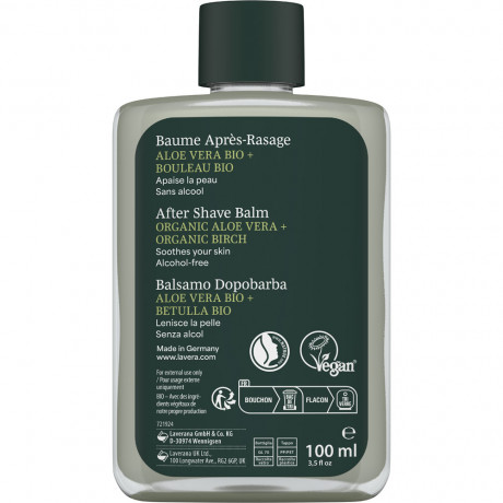 LAVERA Men sensitiv After Shave Balsam, 100 ml, Лавера Бальзам после бритья для чувствительной мужской кожи, био-алоэ вера, 100 мл
