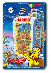 HARIBO Adventskalender 2026, 24 Fruchtgummi- und Kaubonbon-Ueberraschungen, 300 g, HARIBO Адвент-календарь 2026 с мармеладом и жевательными конфетами HARIBO и MAOAM, 24 сюрприза, 300 г