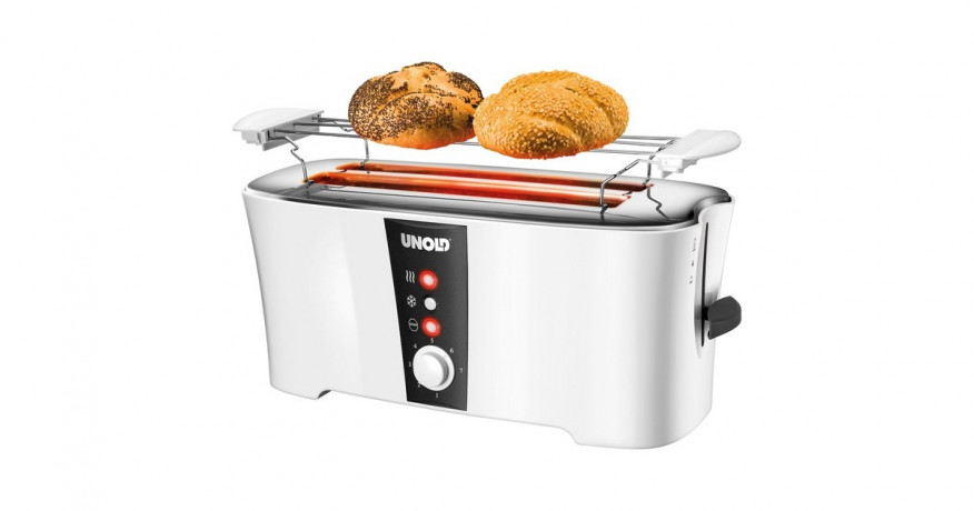 Unold Unold Toaster Design Dual weiss/schwarz, 1.350 Watt, fur 4 Scheiben Toast weiss/schwarz Unold Toaster Design Dual, белый/черный, 1350 Вт, на 4 ломтика тостов