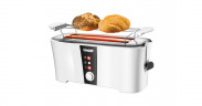 Unold Unold Toaster Design Dual weiss/schwarz, 1.350 Watt, fur 4 Scheiben Toast weiss/schwarz Unold Toaster Design Dual, белый/черный, 1350 Вт, на 4 ломтика тостов