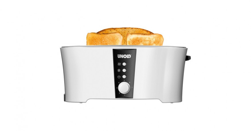 Unold Unold Toaster Design Dual weiss/schwarz, 1.350 Watt, fur 4 Scheiben Toast weiss/schwarz Unold Toaster Design Dual, белый/черный, 1350 Вт, на 4 ломтика тостов