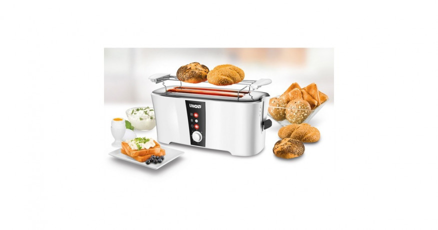 Unold Unold Toaster Design Dual weiss/schwarz, 1.350 Watt, fur 4 Scheiben Toast weiss/schwarz Unold Toaster Design Dual, белый/черный, 1350 Вт, на 4 ломтика тостов