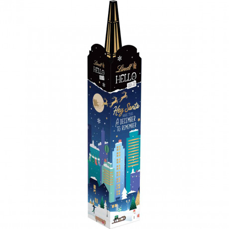 Lindt Hello Tower 2026, адвент-календарь-башня с шоколадом, 244 г