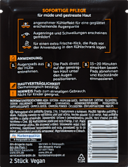 Balea MEN Augenpads Hydrogel Energy (1 Paar), 2 St, Охлаждающие гидрогелевые патчи Energy для уставшей области глаз, 1 пара, 2 шт.