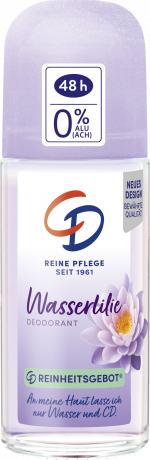 CD Deo Roll-on Wasserlilie 50 ml, Шариковый дезодорант с водяной лилией, защита от запаха до 48 часов, 50 мл