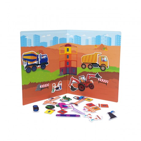 MAGNIKON Magnetspiel Die Baustelle Магнитная игра Строительная площадка