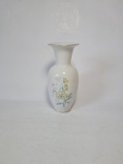 Ваза винтажная Lettin &quot;Желтые лютики&quot;, фарфор, среднего размера, 19 см, Германия, 1960-70гг. 