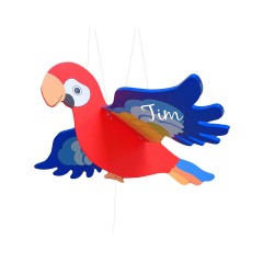 goki Schwingtier Papagei mit Name personalisiert Качающийся попугай с именем